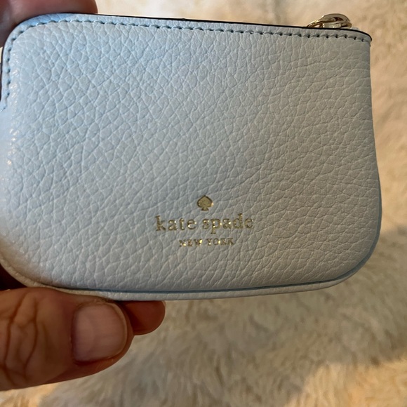 Kate Spade Light Blue Leather Coin Purse - Picture 3 of 6